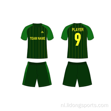 Ontwerp voetbalteam training uniformen aangepaste voetbal jerseys